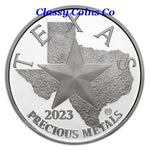 2023 Texas "Battle of San Jacinto" 1 oz .9999 Silver ☆☆ In Capsule