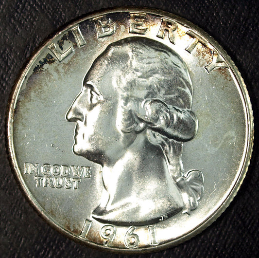 1961 P Washington Silver Quarter ☆☆ UnCirculated ☆☆ Great Set Filler 431