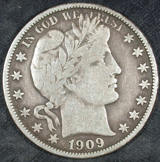 1909 O Barber Silver Half Dollar ☆☆ Circulated ☆☆ Great For Sets 509