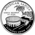 2009 S American Samoa Clad Proof Quarter ☆☆ US Territories ☆☆ Great For Sets