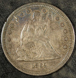 1862 P Seated Liberty Silver Quarter ☆☆ Circulated ☆☆ Great Set Filler 208