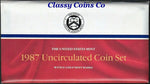 1987 P & D US Mint Set ☆☆ 10 Coins ☆☆ Envelope/COA ☆☆ Blister Packs