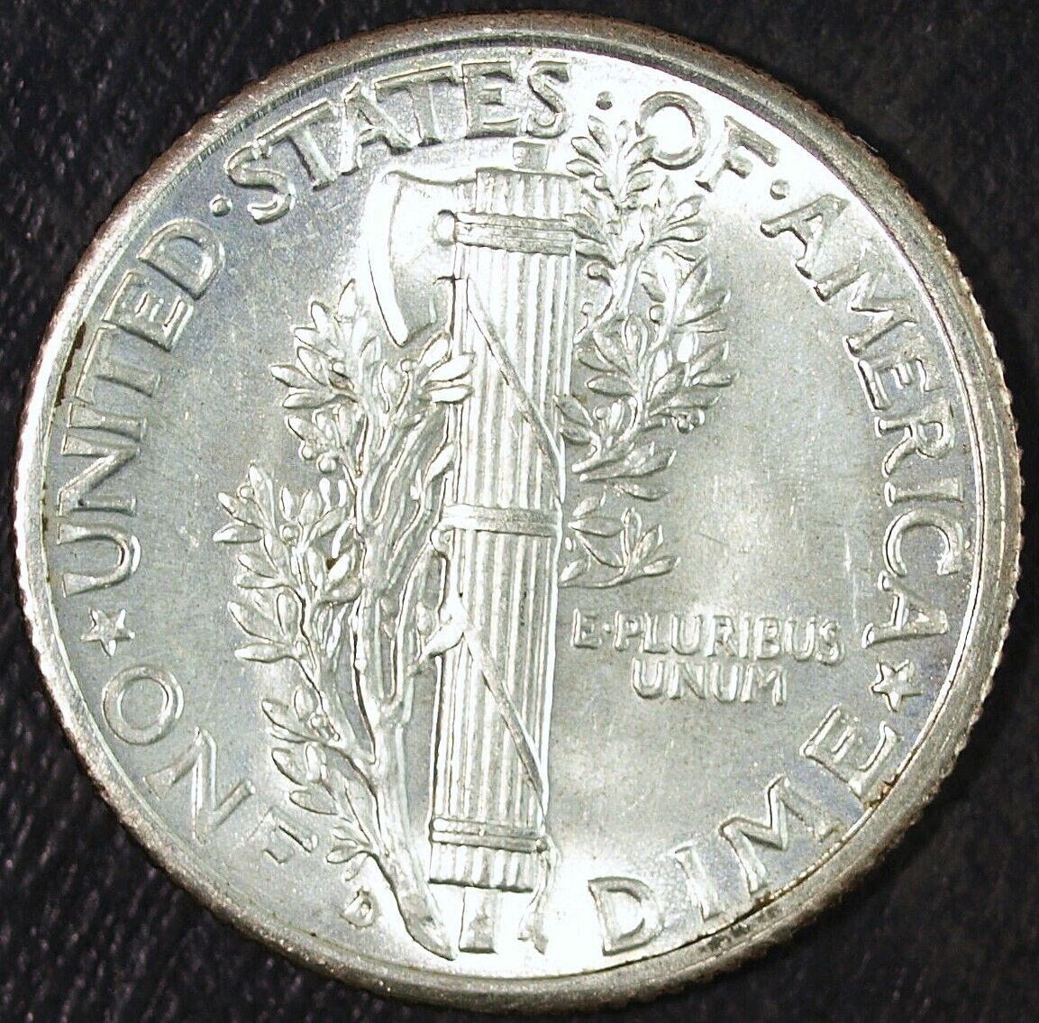 1936 D Mercury Silver Dime ☆☆ UnCirculated Full Split Bands ☆☆ Great For Set 303