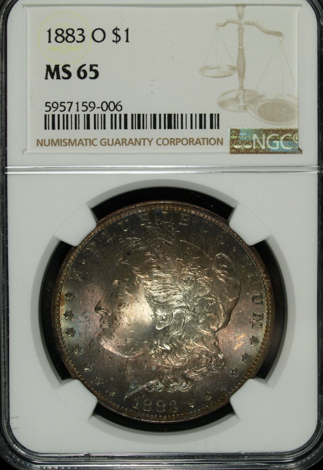 1883 O NGC MS 65 Morgan Silver Dollar ☆☆ Toned Gem ☆☆ 006