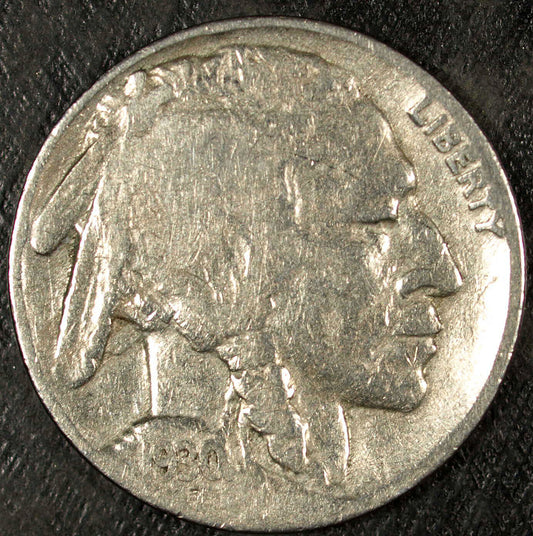 1930 P Buffalo Nickel ☆☆ Circulated ☆☆ Great Book Filler 211