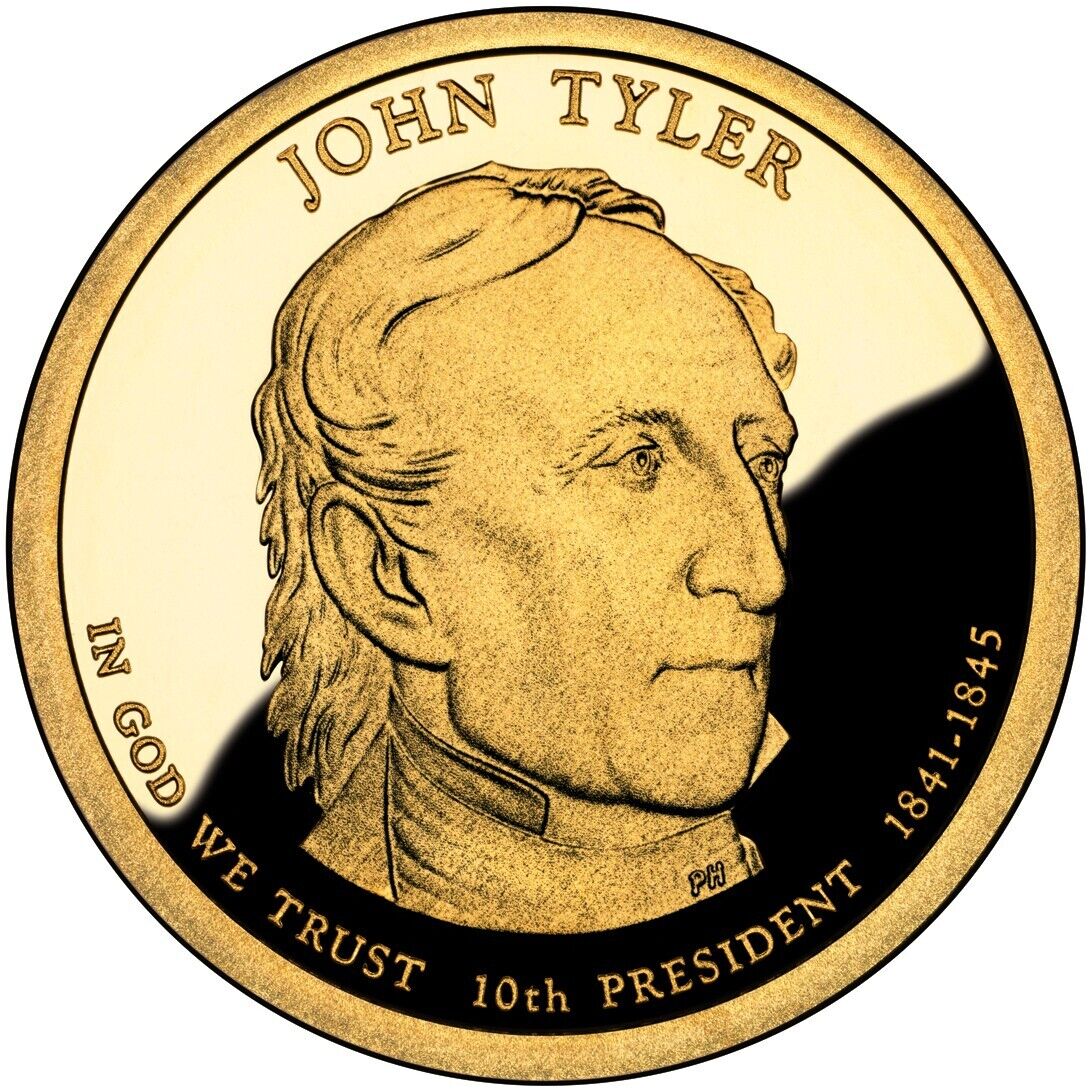 2009 S John Tyler Presidential US Proof Dollar ☆☆ Great For Sets ☆☆