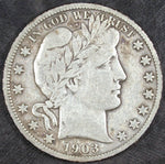 1903 S Barber Silver Half Dollar ☆☆ Circulated ☆☆ Great For Sets 401