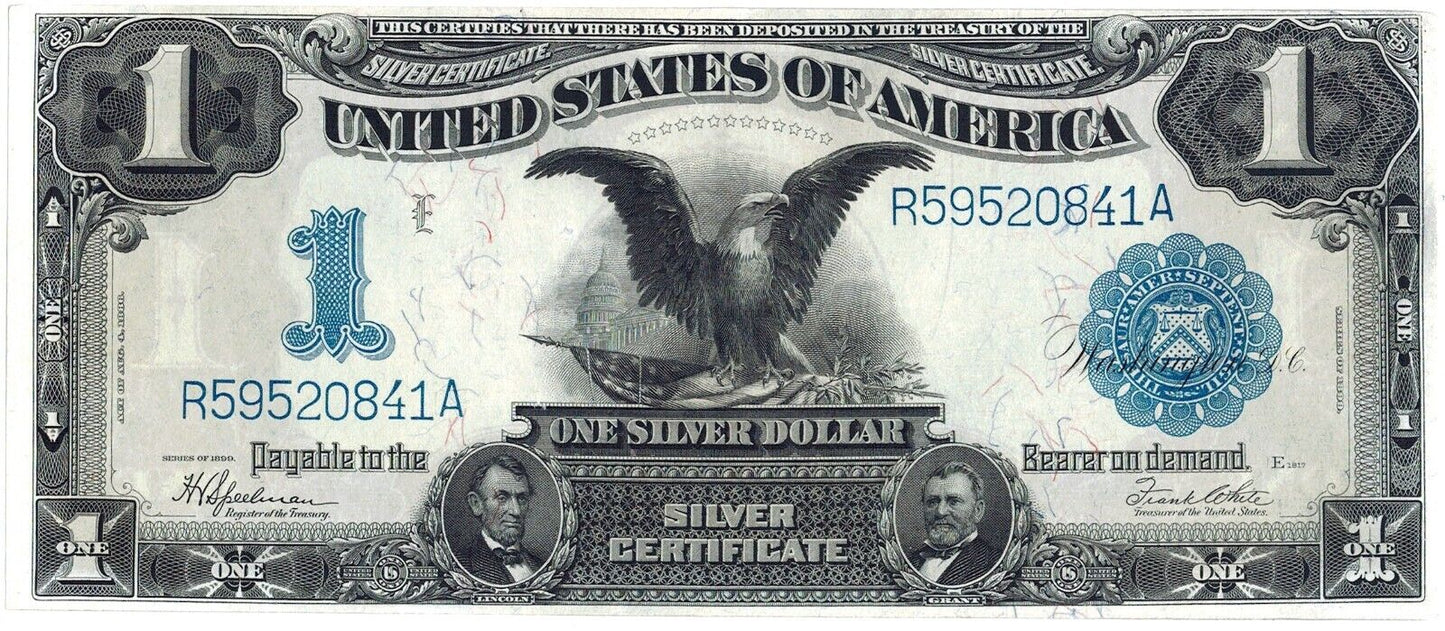 1899 Choice UNC $1 Black Eagle Silver Certificate ☆☆ Fr. 236 ☆☆ 841