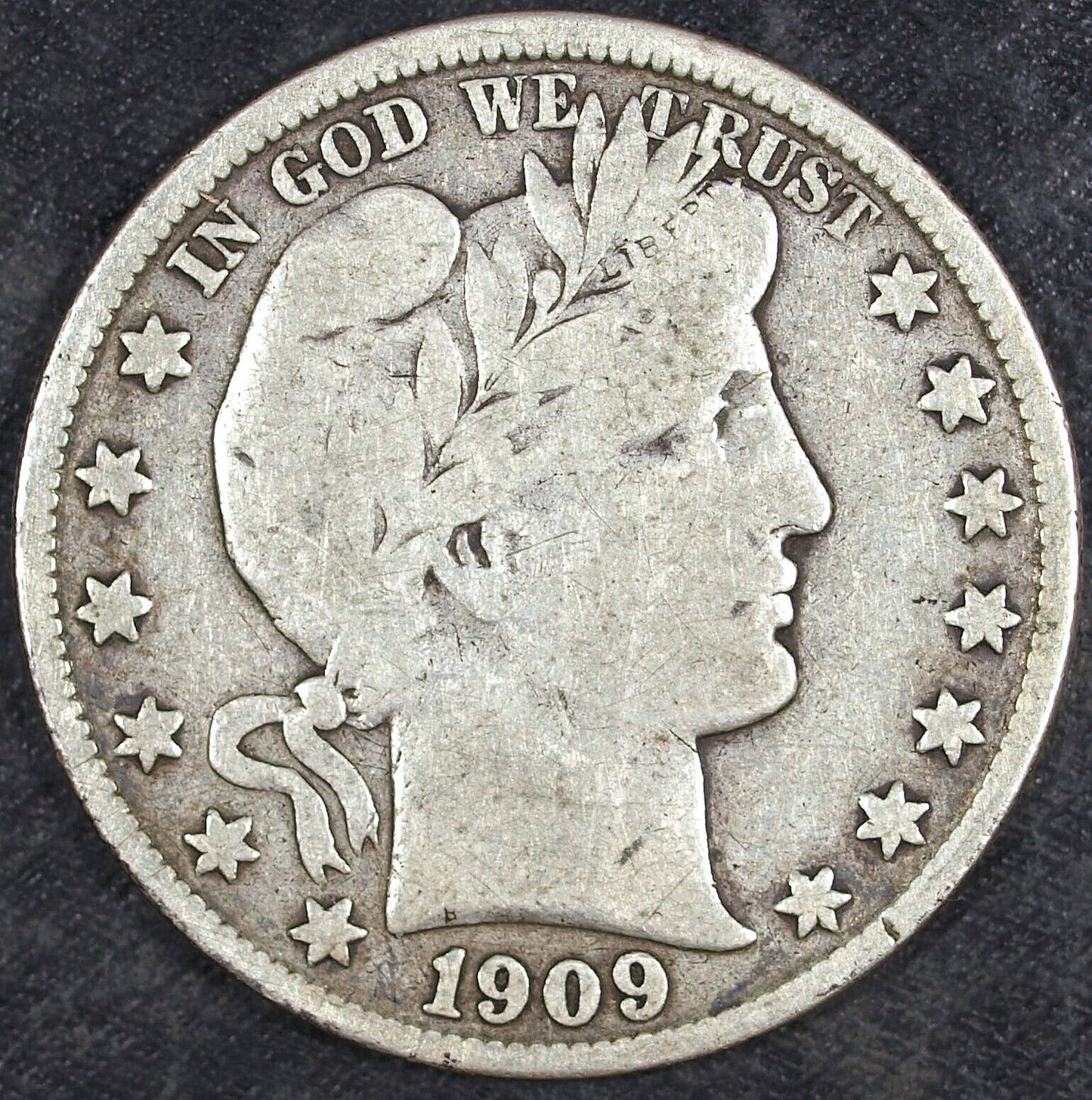 1909 S Barber Silver Half Dollar ☆☆ Circulated ☆☆ Great For Sets 407