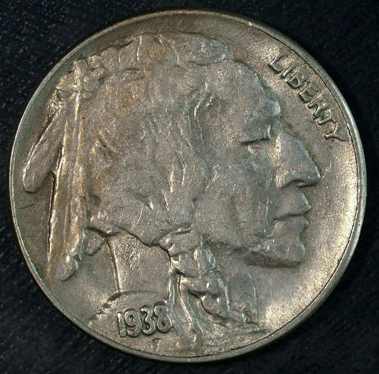 1938 D Buffalo Nickel ☆☆ Circulated Nickel ☆☆ Great Book Filler 408