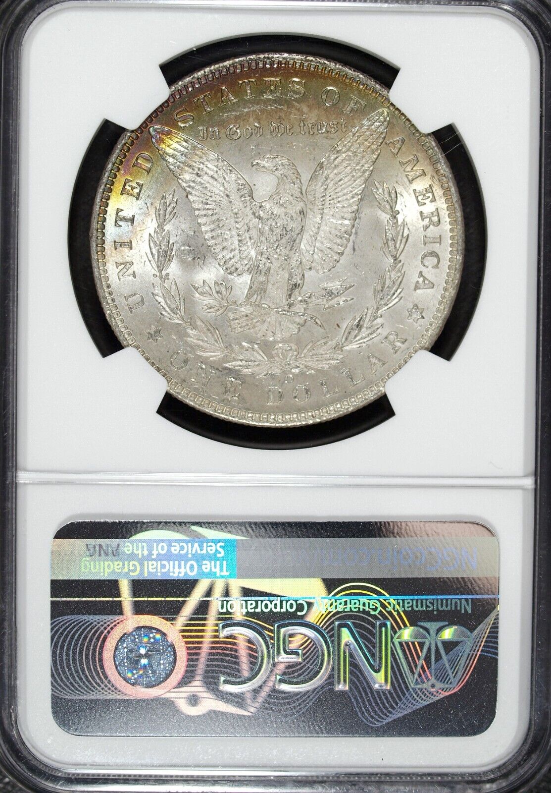 1885 O NGC MS 64 Morgan Silver Dollar ☆☆ Great Reverse Toning ☆☆ 018