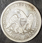 1862 P Seated Liberty Silver Quarter ☆☆ Circulated ☆☆ Details 300