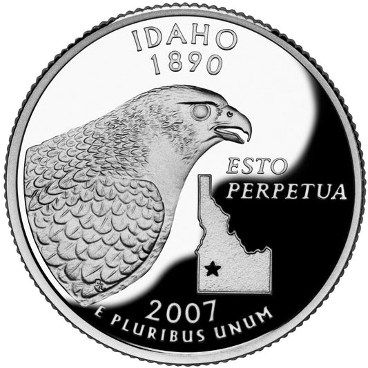 2007 S Idaho State Silver Proof Quarter ☆☆ Great For Sets ☆☆