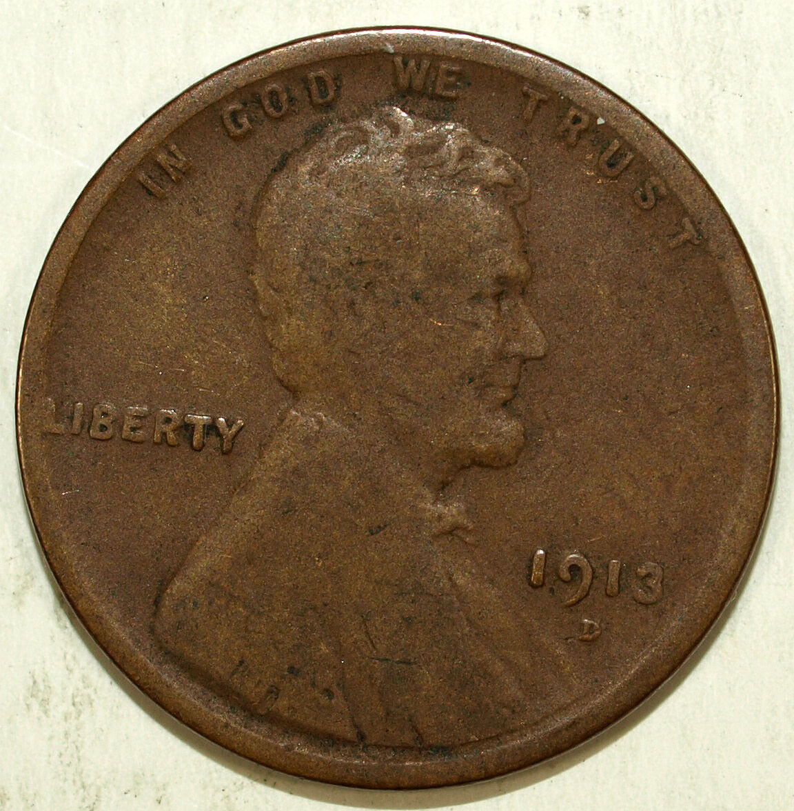 1913 D Lincoln Cent ☆☆ Circulated ☆☆ Great For Sets ☆☆ 124