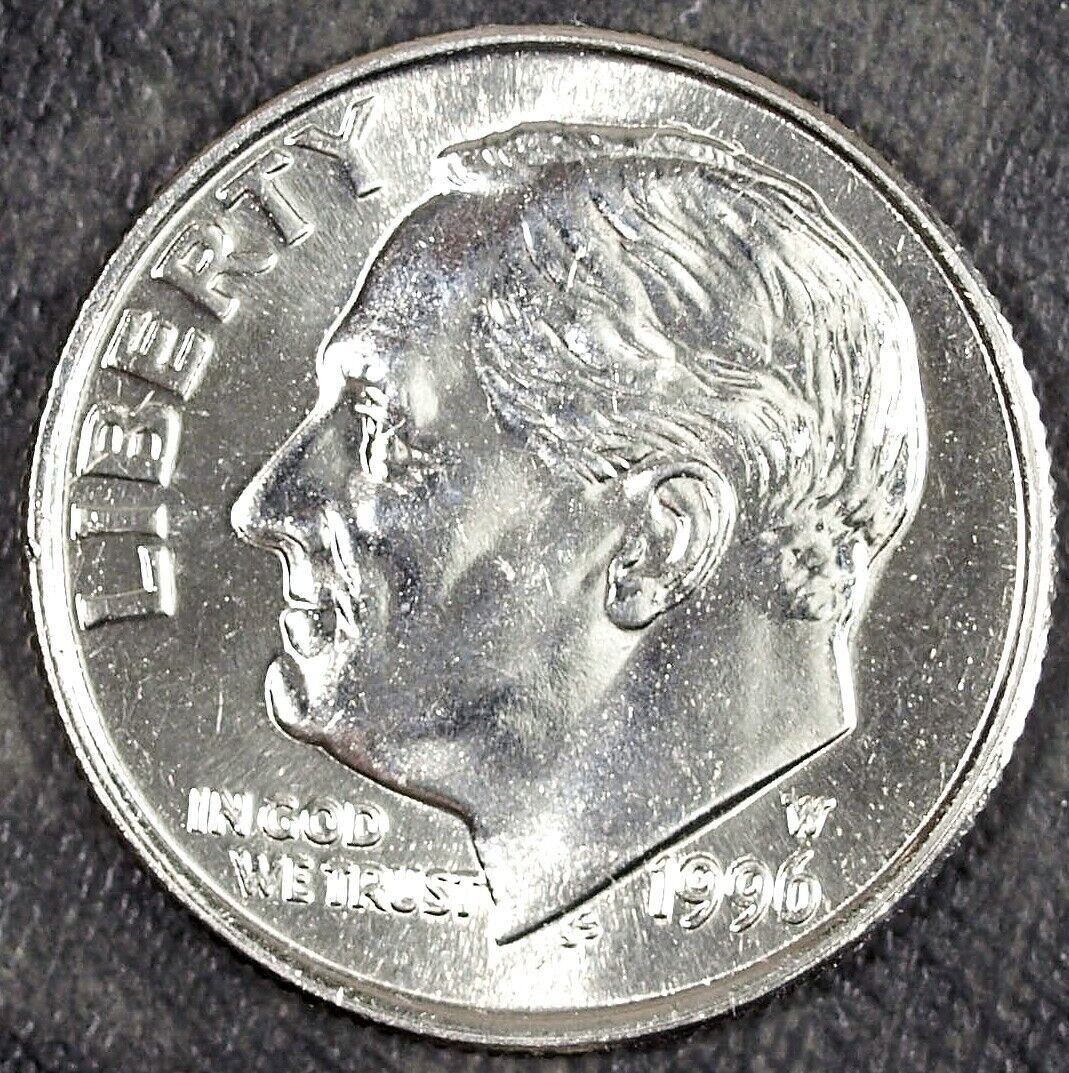 1996 W Brilliant Uncirculated Roosevelt Dime ☆☆ Great For Sets 617