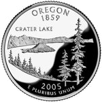 2005 S Oregon State Clad Cameo Proof Quarter ☆☆ Great Collectible ☆☆