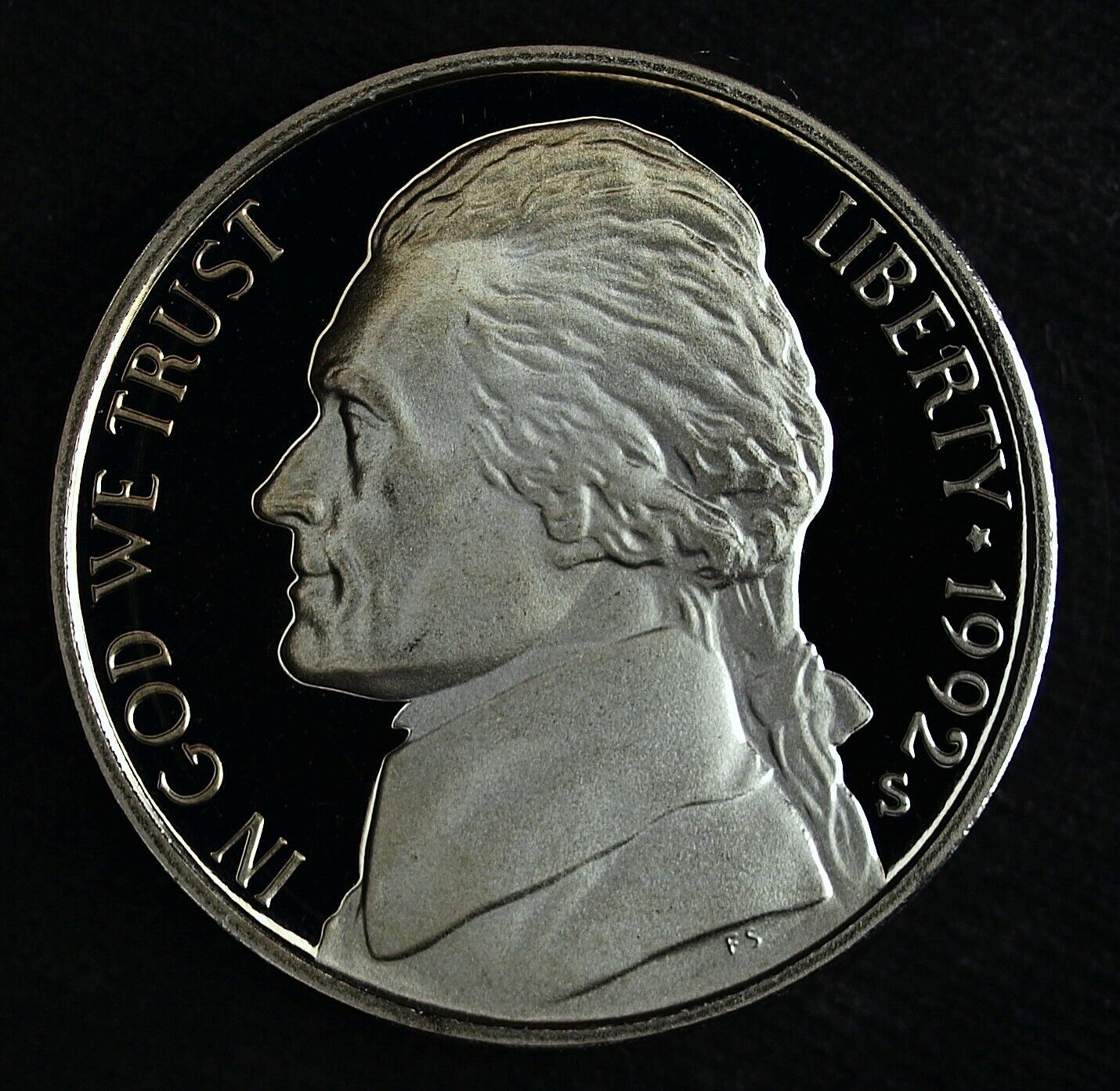 1992 S Proof Jefferson Nickel ☆☆Ultra Cameo ☆☆ Fresh From Proof Set ☆☆ 101