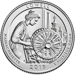 2019 S Proof Silver Lowell ATB Quarter ☆☆ .999 Fine Silver