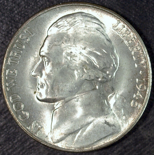 1945 S Silver Jefferson Nickel ☆☆ Uncirculated ☆☆ Great For Sets 110