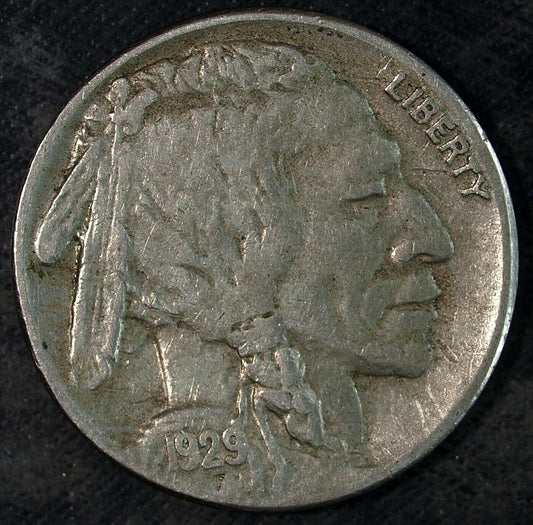 1929 S Buffalo Nickel ☆☆ Circulated ☆☆ Great Set Filler 343