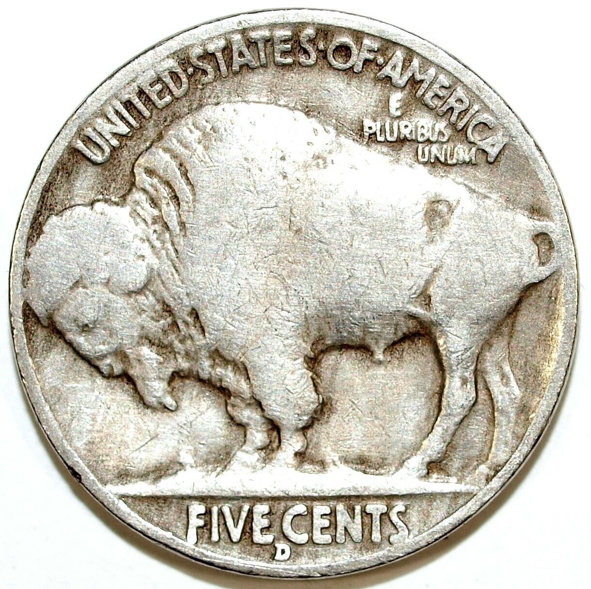 1934 D Buffalo Nickel ☆☆ Circulated Nickel ☆☆ Great Set Filler 156