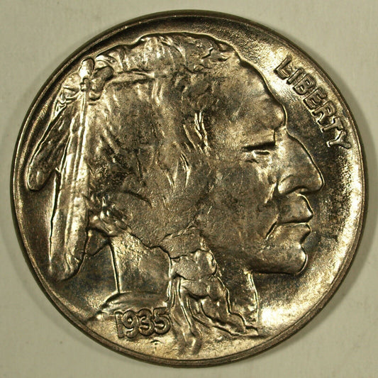 1935 P Buffalo Nickel ☆☆ UnCirculated ☆☆ Great Book Filler 313