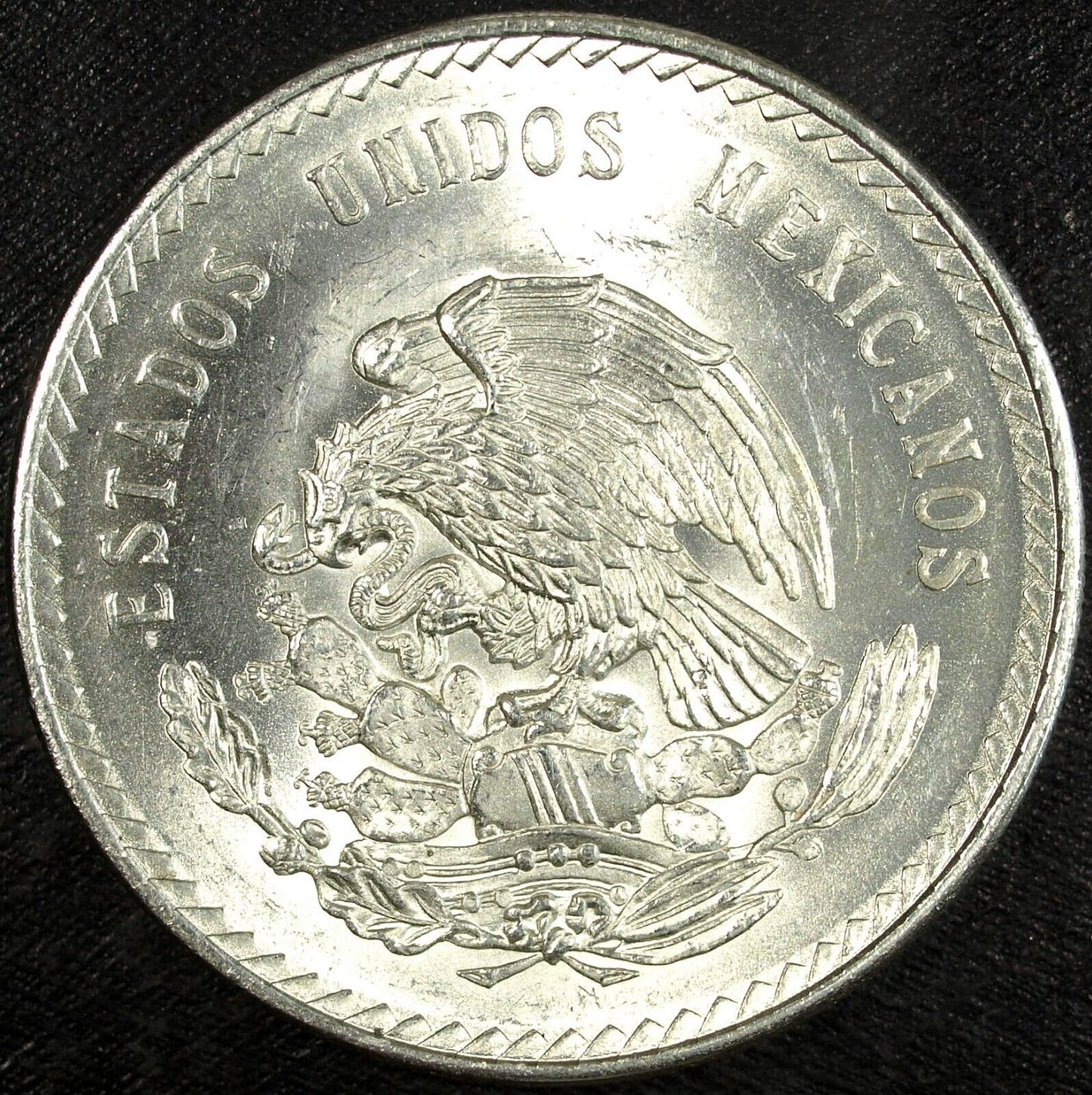 1947 Mexico Cinco 5 Pesos Silver Aztec Cuauhtémoc Uncirculated ☆☆ 515