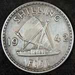 1942 Fiji One Shilling ☆☆ Circulated ☆☆ Great Collectible 106