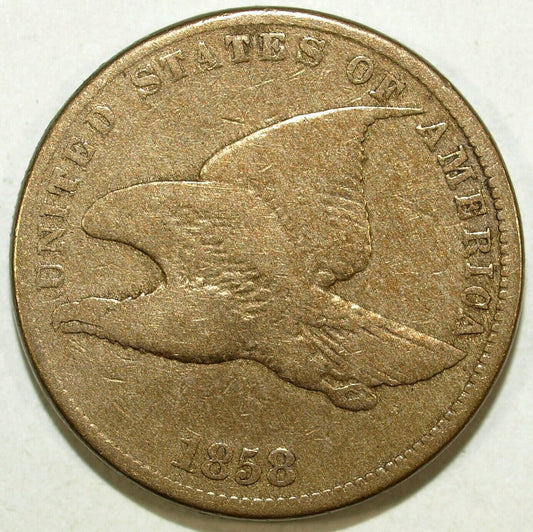 1858 Flying Eagle Circulated Cent ☆☆ Great For Sets ☆☆ Small Letters 268