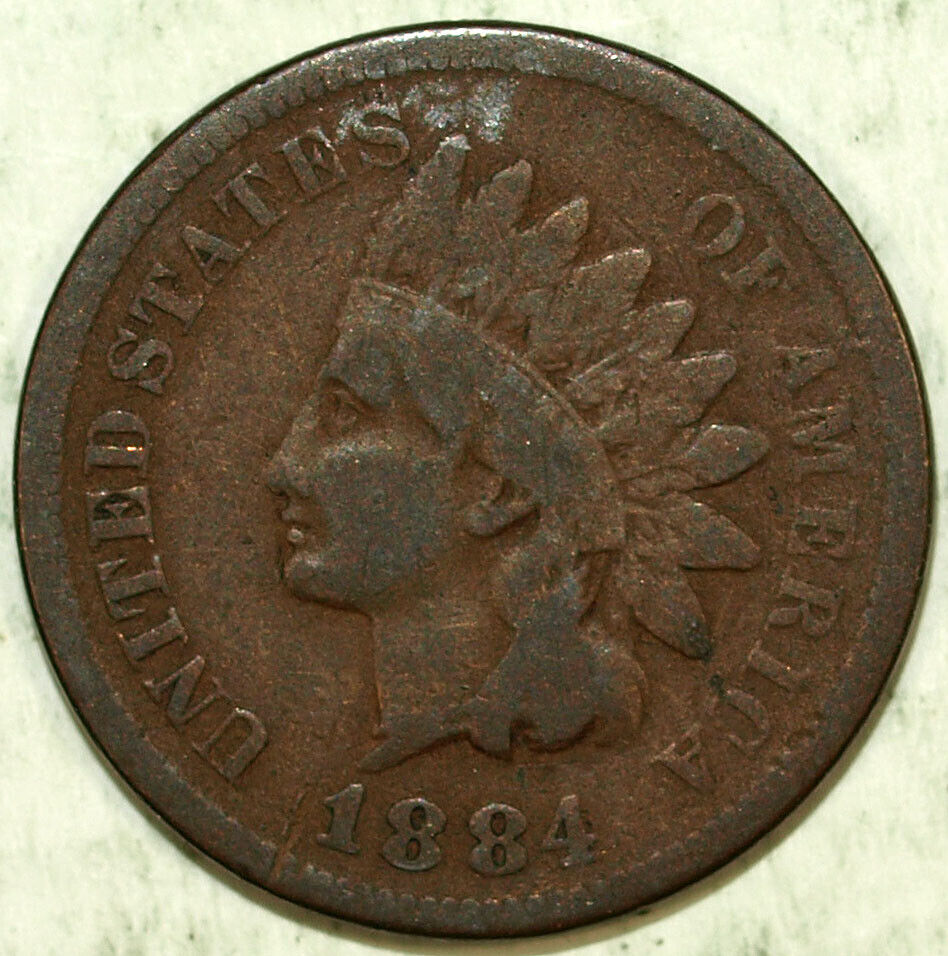 1884 Indian Head Circulated Cent ☆☆ Circulated ☆☆ Great Set Filler 358