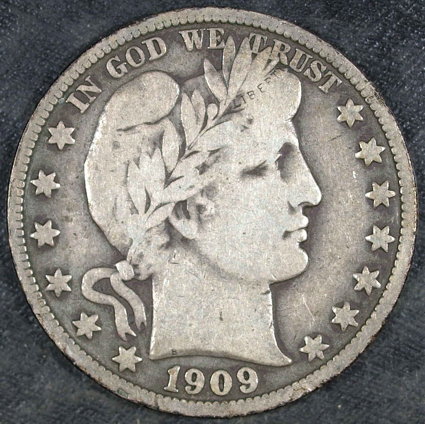 1909 P Barber Silver Half Dollar ☆☆ Circulated ☆☆ Great For Sets 407