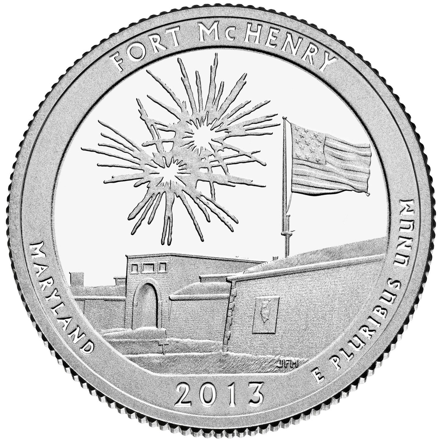 2013 S Fort Mchenry Maryland Clad Proof Quarter ☆☆ National Parks ATB ☆☆