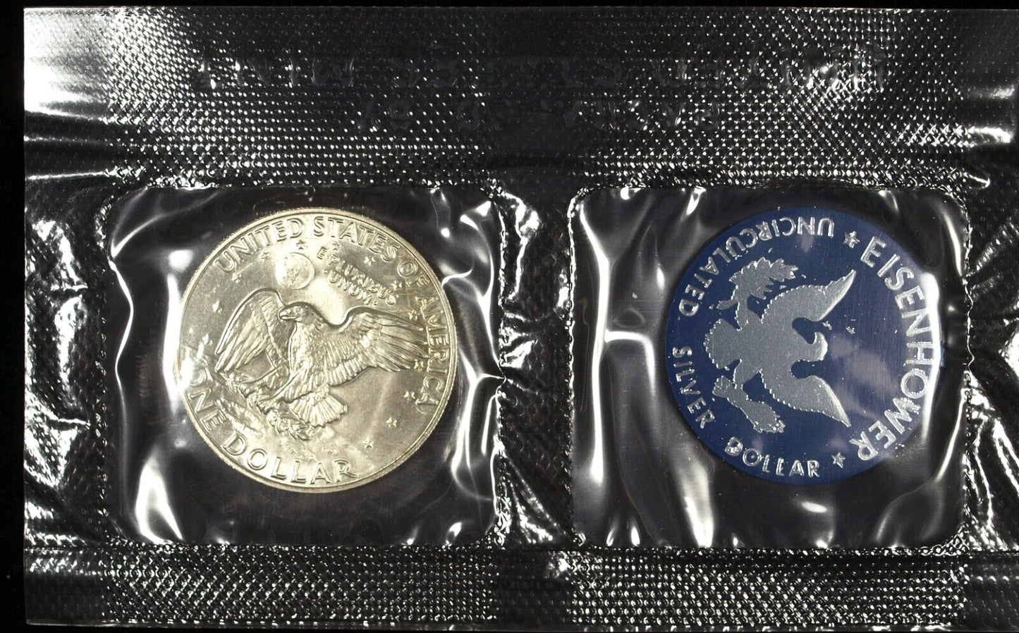 1974 S Silver Uncirculated Eisenhower Dollar ☆☆ Envelope/COA ☆☆ 600