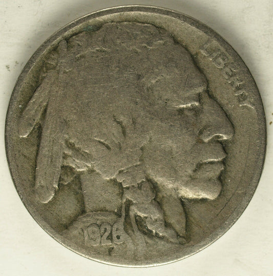 1926 P Buffalo Nickel ☆☆ Circulated ☆☆ Great Book Filler 309