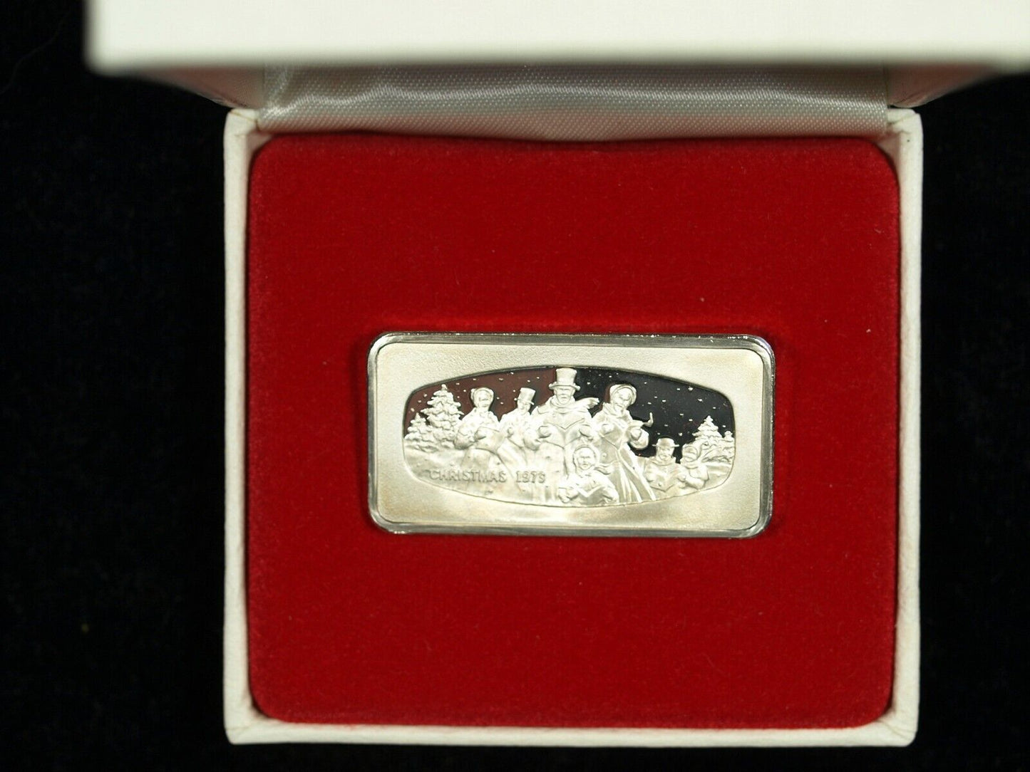 1973 The Franklin Mint Solid Sterling Silver Ingot 1000 Grain  ☆☆