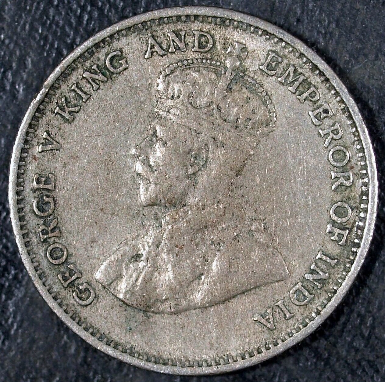 1935 Hong Kong 10 Cents Emperor of India ☆☆ Circulated ☆☆ 302