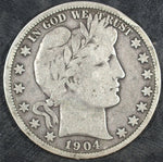 1904 S Barber Silver Half Dollar ☆☆ Circulated ☆☆ Great For Sets 402