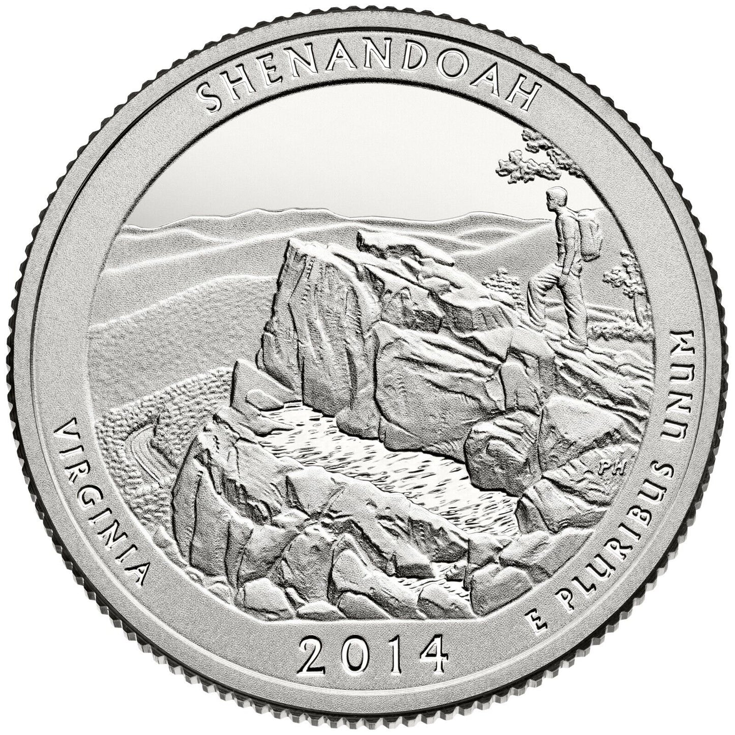 2014 S Shenandoah Virginia Clad Proof Quarter ☆☆ National Parks ATB ☆☆