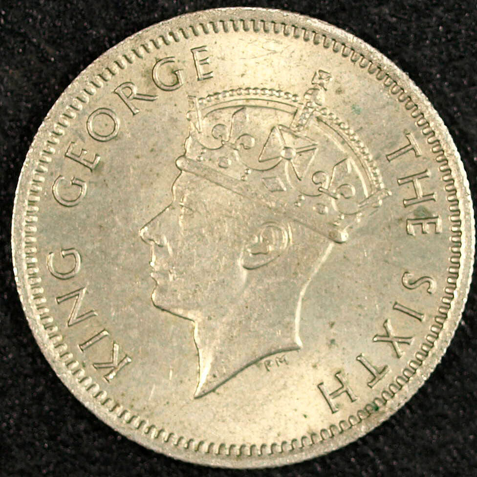 1950 Malaysia 10 Cents ☆☆ Circulated Toned ☆☆ Great Collectible 448