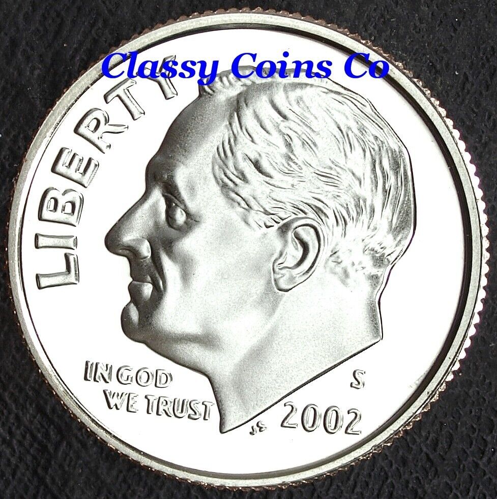 2002 S Clad Proof Roosevelt Dime ☆☆ Great For Sets ☆☆ Fresh Out of Proof Set