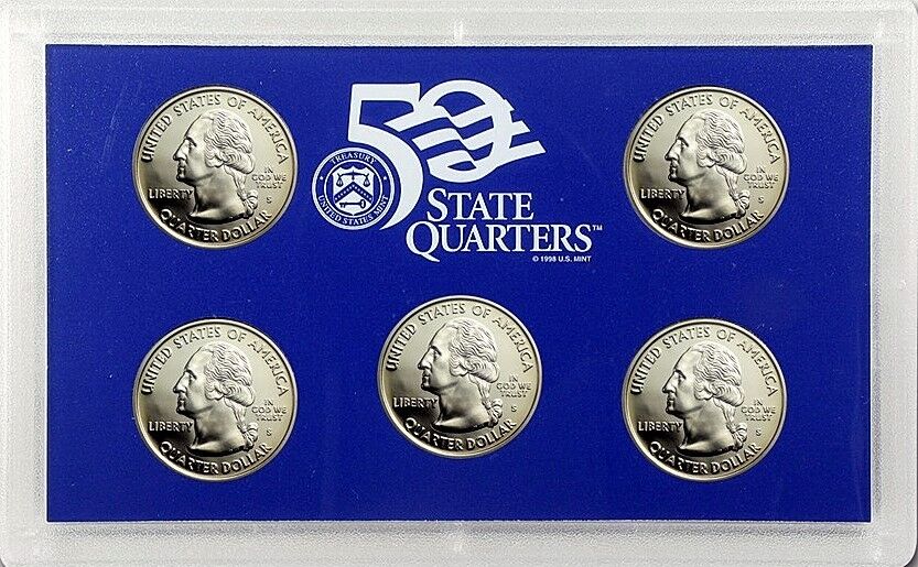 2005 S State Clad Quarter Proof Set ☆☆ Gorgeous Details ☆☆Ultra Cameo Quarters☆☆