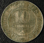 1898 Belgium 10 Centimes World Coin ☆☆ Circulated ☆☆ 512