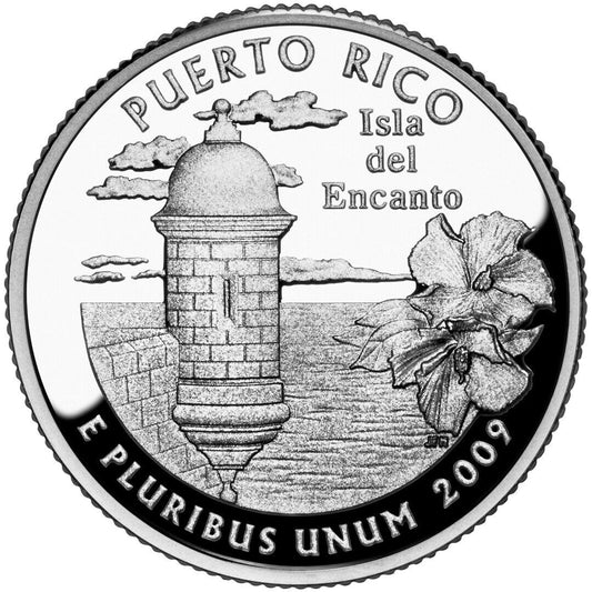 2009 S Puerto Rico Clad Proof Quarter ☆☆ US Territories ☆☆ Great For Sets
