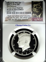2021 S NGC Proof 69 UCAM .999 Silver Kennedy Half Dollar ☆☆ First Release