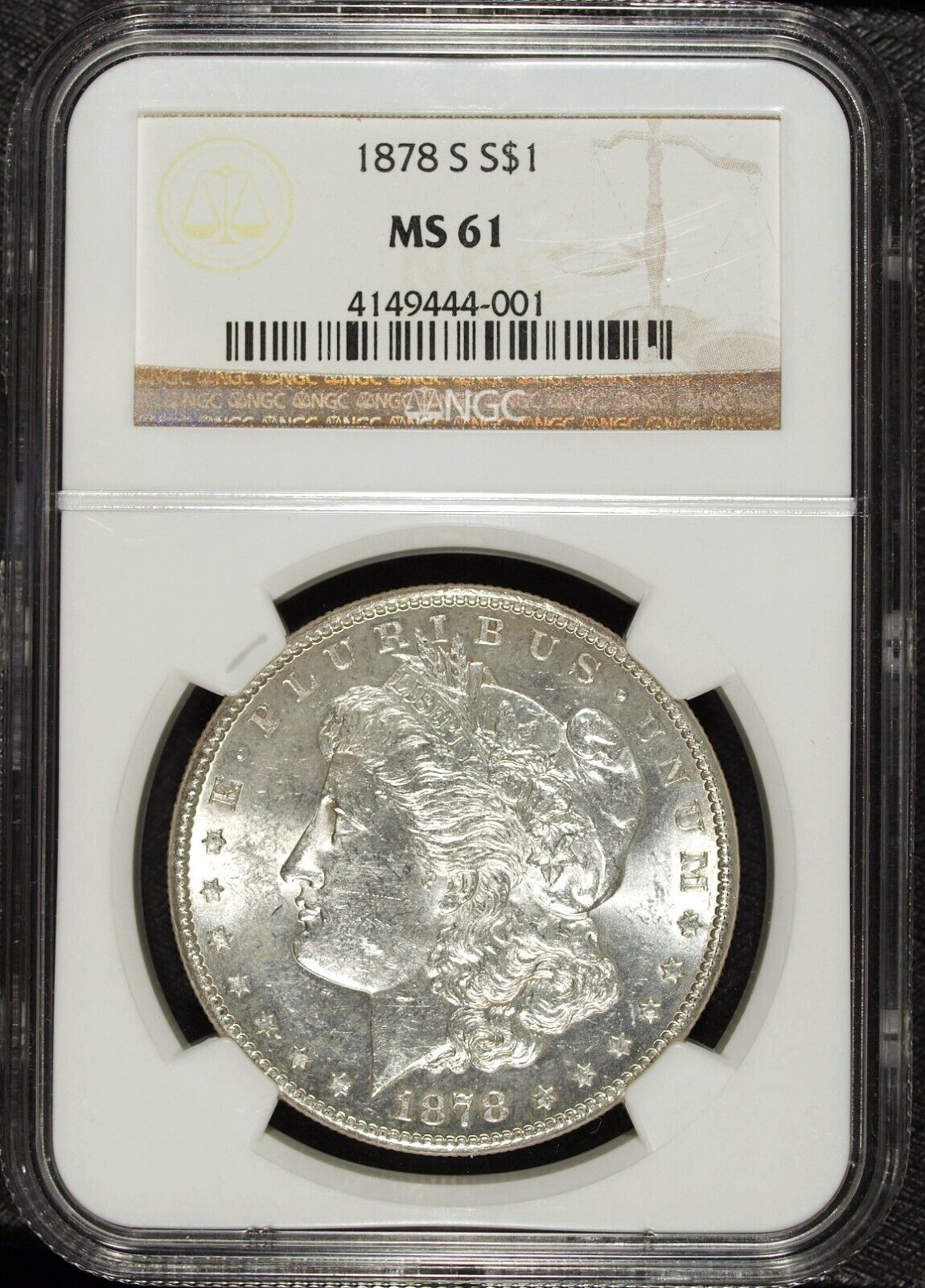1878 S NGC MS 61 Morgan Silver Dollar ☆☆ Great Set Filler 001