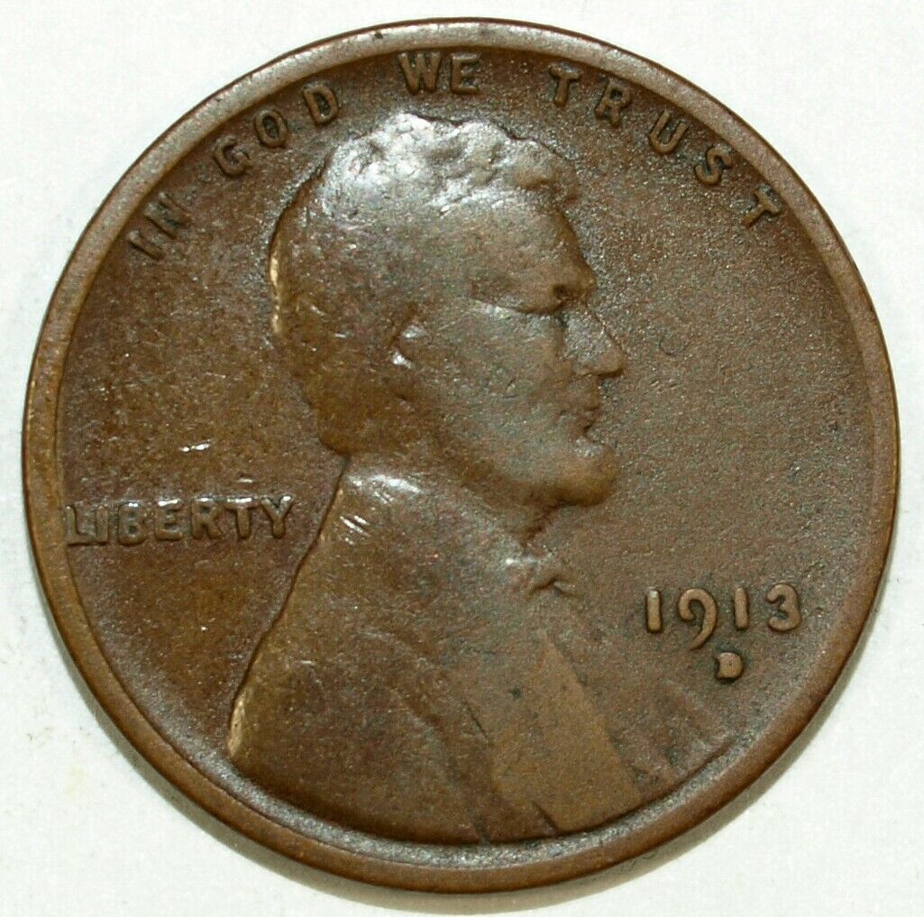 1913 D Lincoln Cent ☆☆ Circulated ☆☆ Great Set Filler 231
