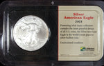 2003 Toned U.S. Mint American Silver Eagle ☆☆ Uncirculated ☆☆ Littleton Holder