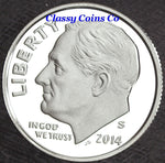 2014 S Clad Proof Roosevelt Dime ☆☆ Great For Sets ☆☆ Fresh Out of Proof Set