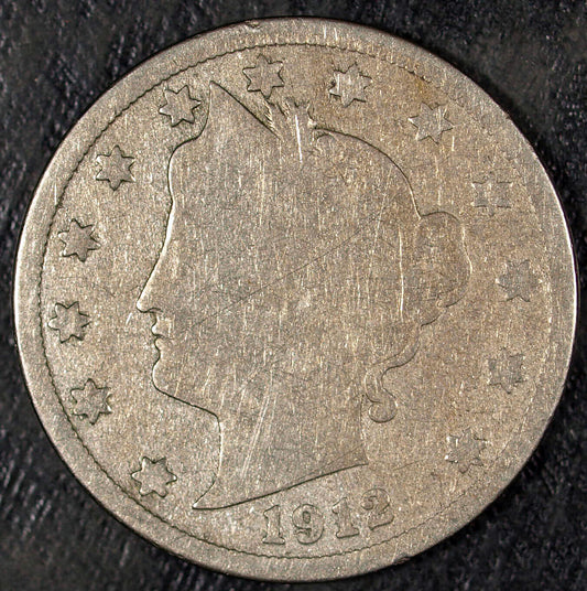 1912 D Liberty V Nickel ☆☆ Circulated ☆☆ Great Set Filler 382