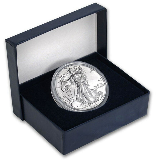 2015 W Uncirculated American Silver Eagle with Box & COA Great Collectible